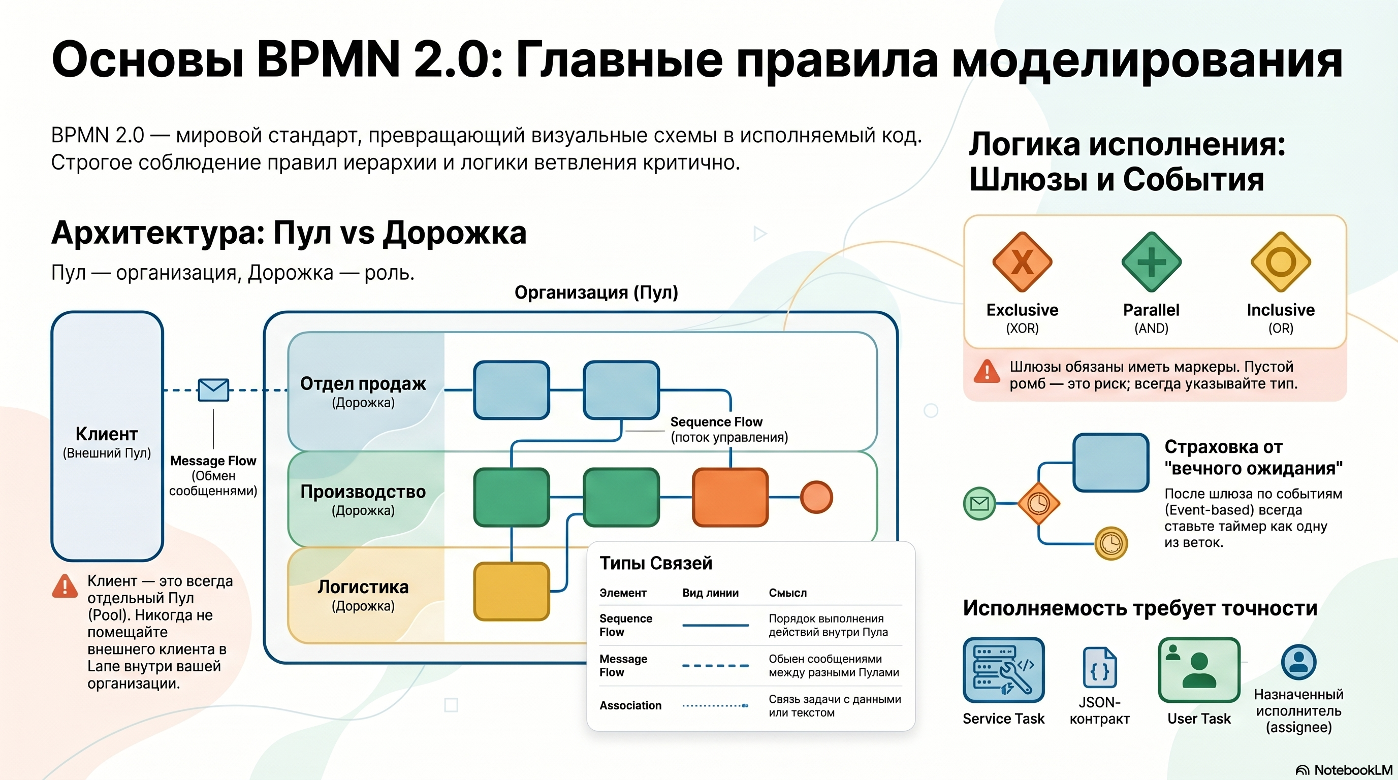 Главные правила моделирования BPMN 2.0